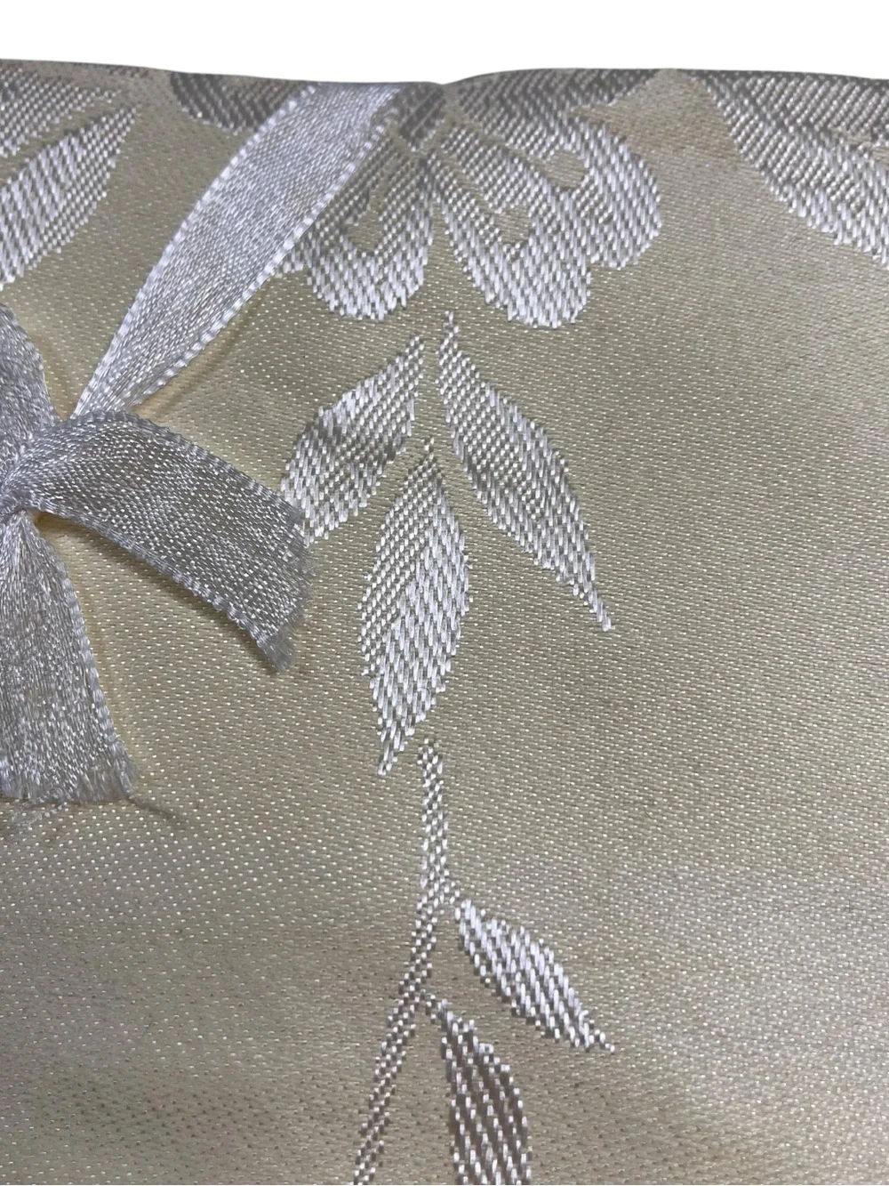 Vtg 50s 60s Japan Damask Tablecloth Napkins Set Sz 48x48 Yellow Rayon NOS NWT
